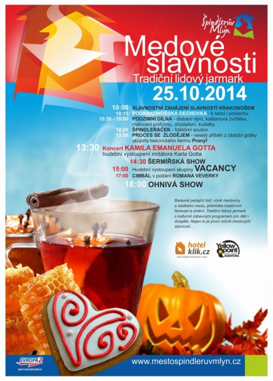 Pozvánka na Medové slavnosti ve Špindlerově Mlýně