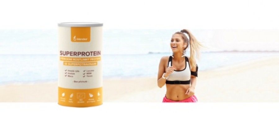 Posilněte svalstvo a zrychlete hubnutí díky nové české směsi 2 bílkovin a 4 superpotravin Blendea SUPERPROTEIN