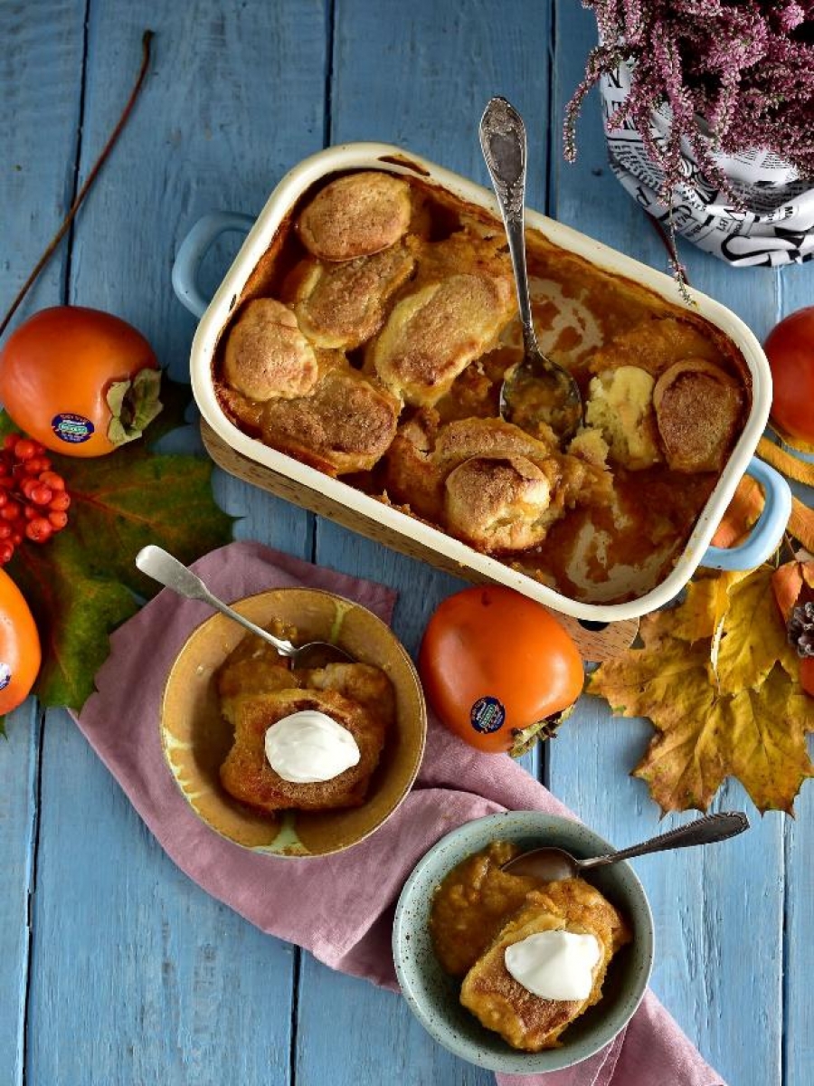 Recept: buchtičky s kaki pyré