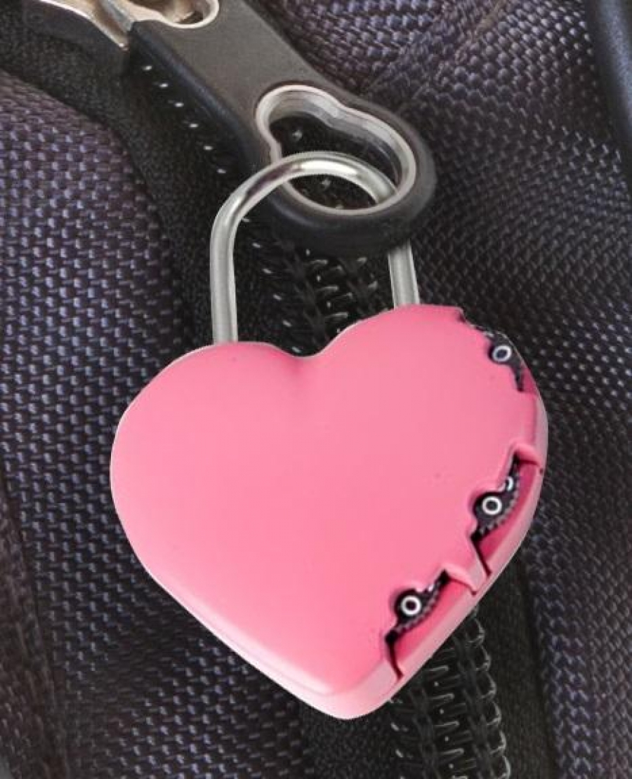 Praktický tip na Valentýna: visací zámek ve tvaru srdce