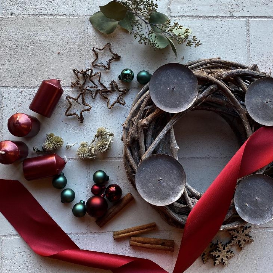 Adventní věnec podle představ z pohodlí domova