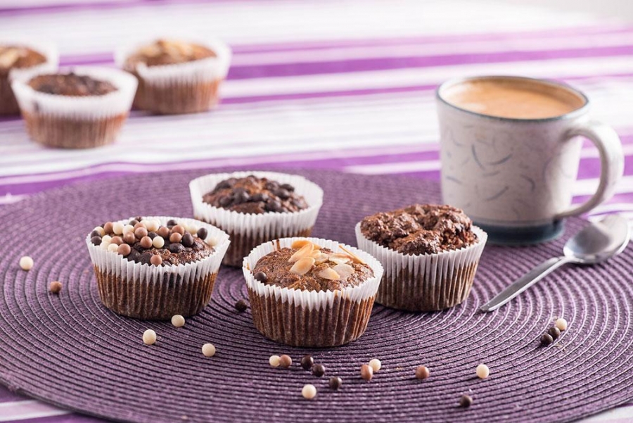 Zdravé muffiny s jablky a ovesnými vločkami