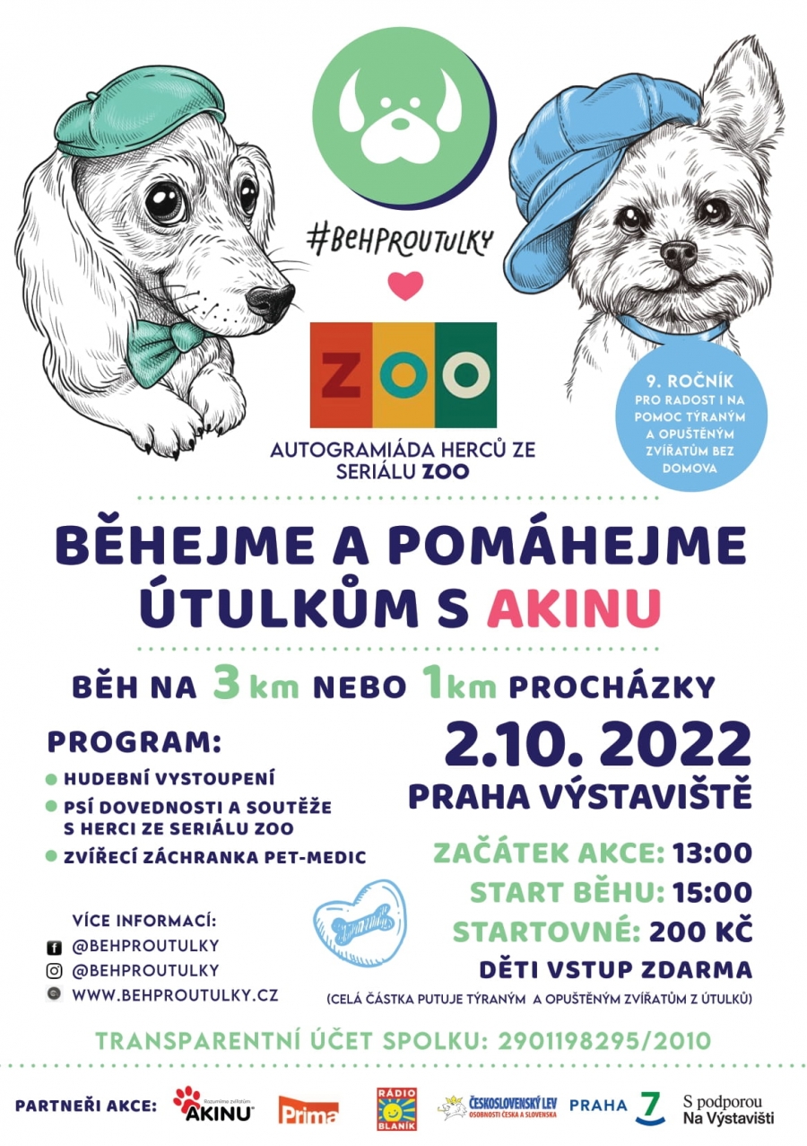 Vyběháme pejskům spousty peněz společně s VIP již tuto neděli a ještě se pobavíme