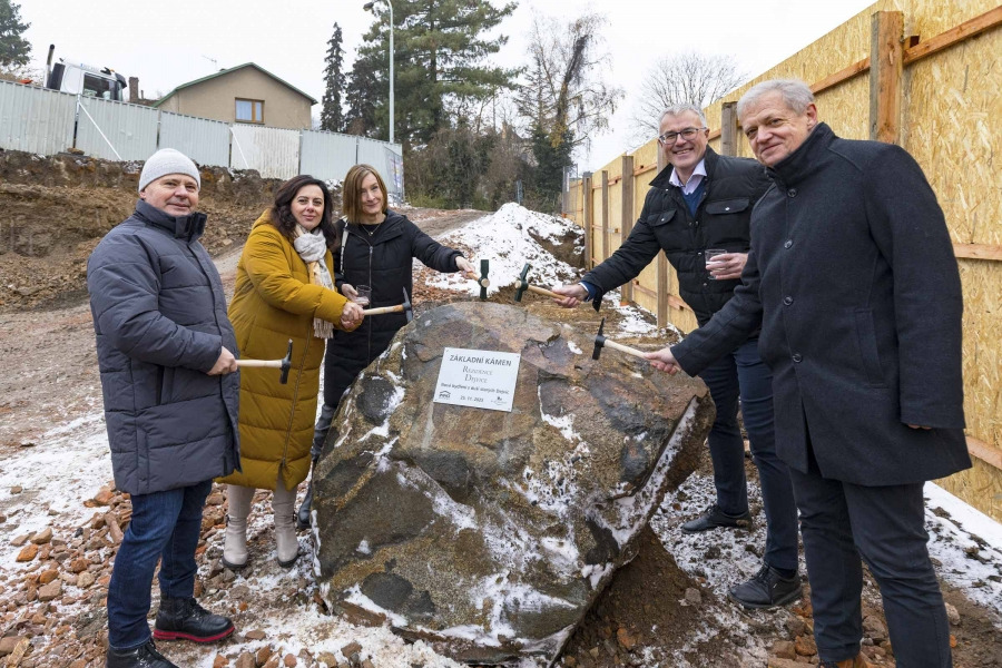 Slavnostní poklepání základního kamene Rezidence Dejvice