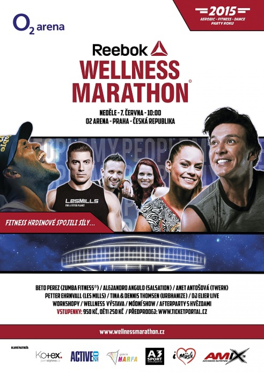 Soutěžte o 3 x 2 vstupenky na Reebok WELLNESS MARATHON 2015